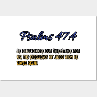 Psalms 47:4 Posters and Art